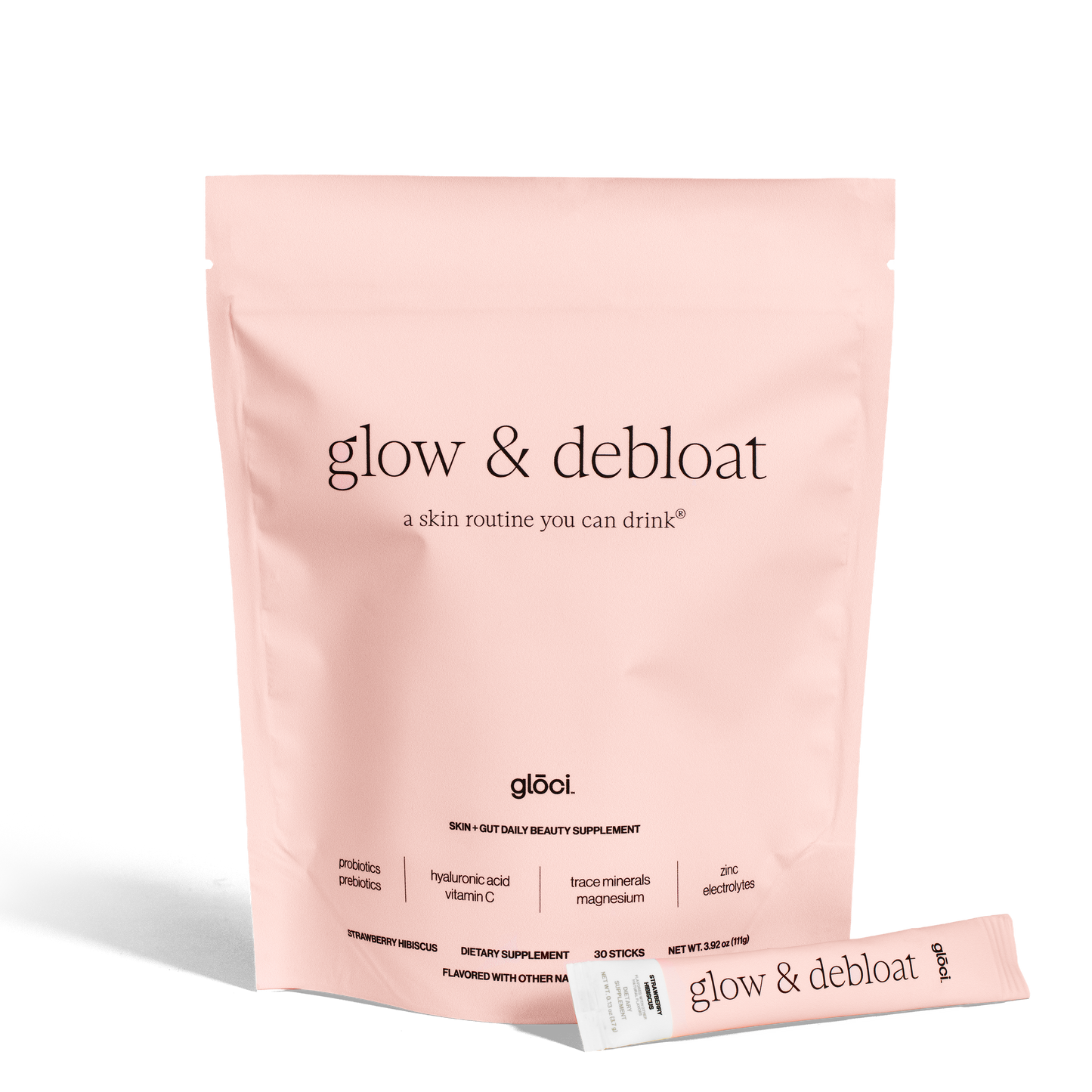 Glow & Debloat (Strawberry Hibiscus - 30pck)